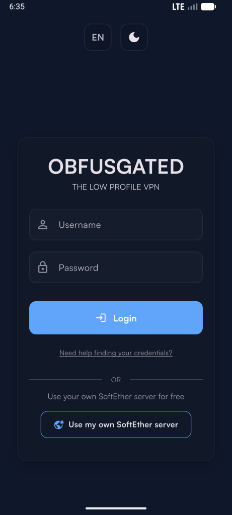 ثبت نام ‌ObfusGated VPN 