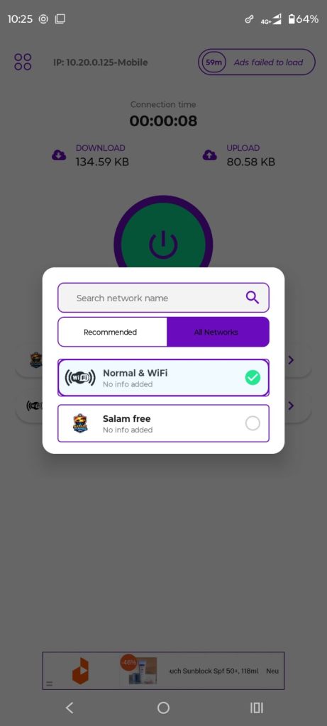 اتصال فیلترشکن Safari VPN با وای فای