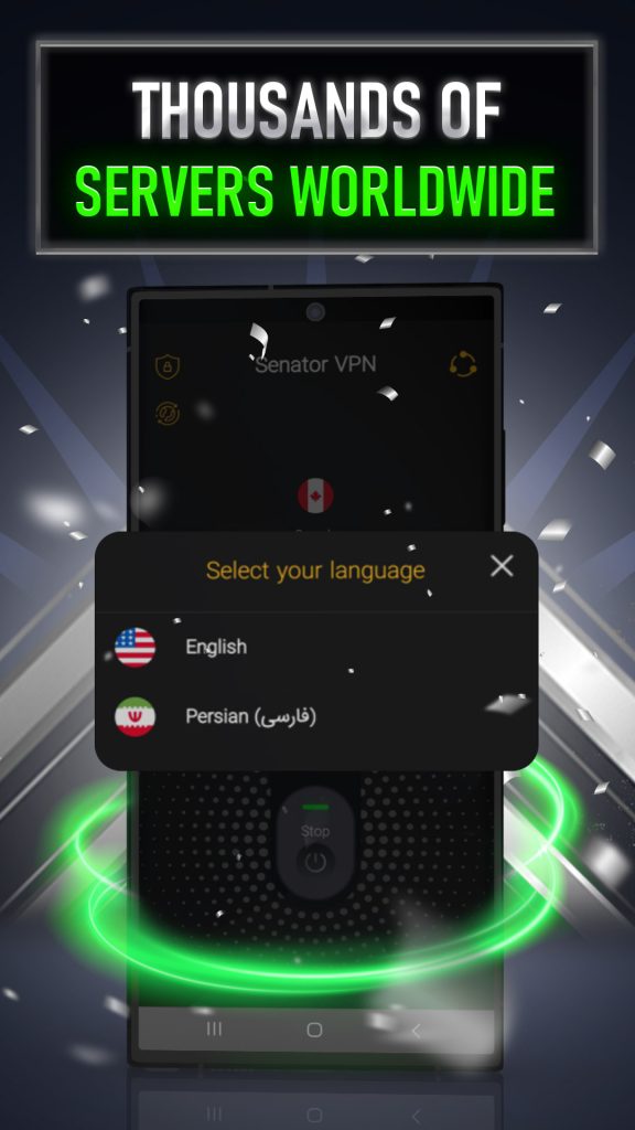 زبان فارسی فیلترشکنSenator VPN