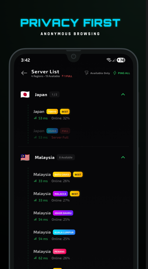 سرورهای فیلترشکن VPN Portal