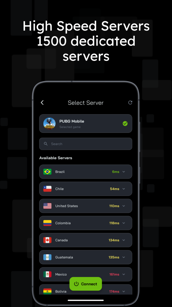 سرورهای فیلترشکن Noping VPN برای پابجی