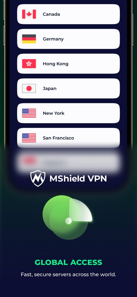 سرورهای  فیلترشکن Mshield VPN