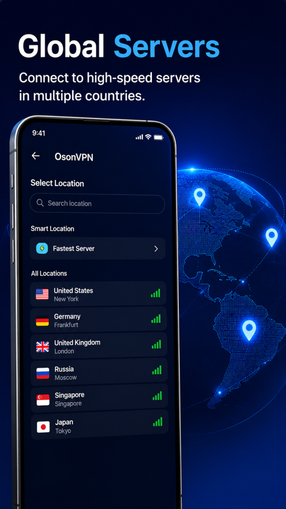 سرورهای فیلترشکن OsonVPN