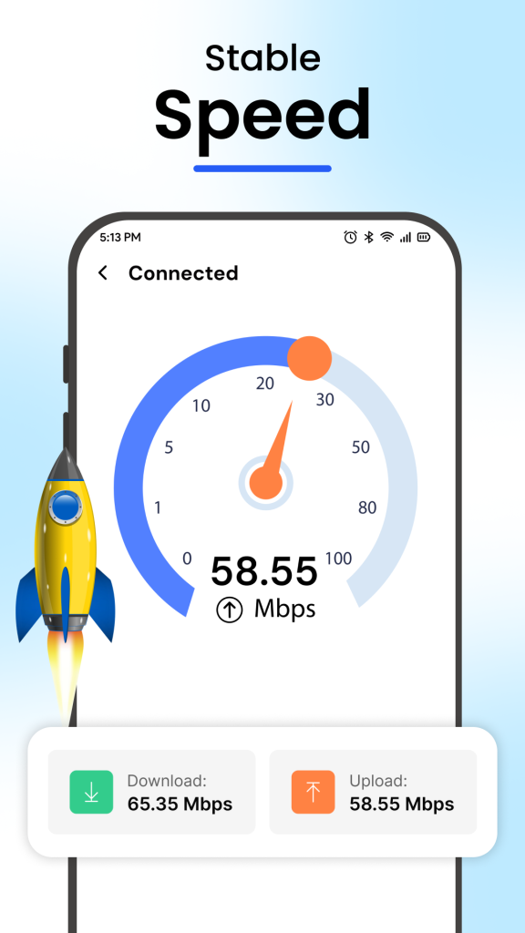 تست سرعت فیلترشکن GenZ VPN