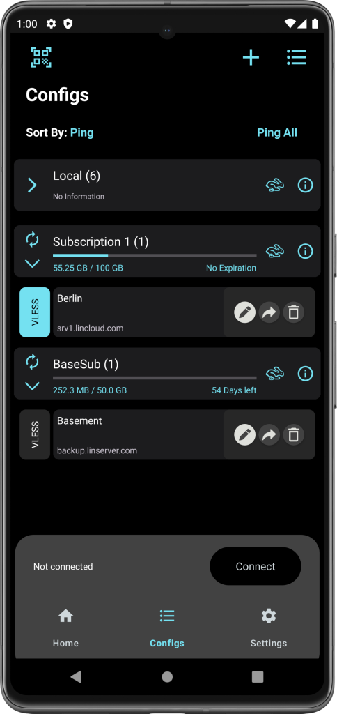 کانفیگ فیلترشکن V2Box