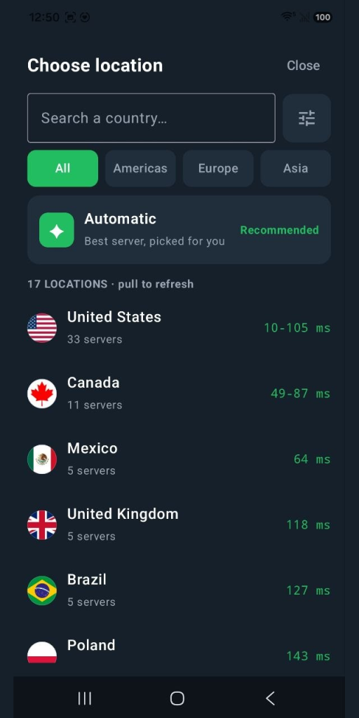 سرورهای فیلترشکن Mama VPN