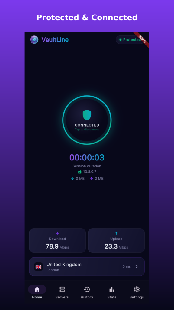 فیلترشکن قوی Vaultline VPN