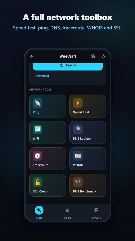 قابلیت های فیلترشکن WireCraft VPN