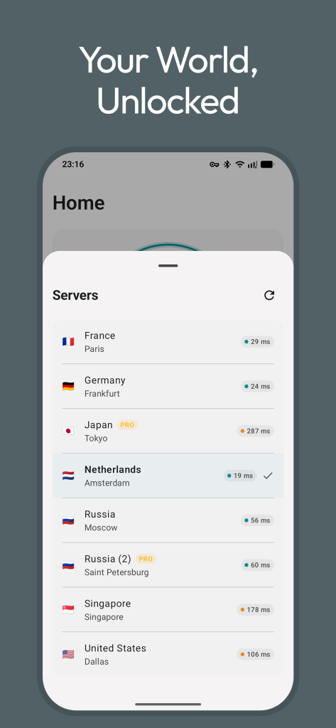 سرورهای فیلترشکن Doppler VPN