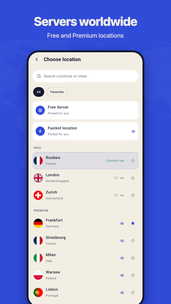 سرورهای فعال فیلترشکن XOXO VPN